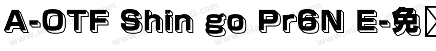 A-OTF Shin go Pr6N E字体转换